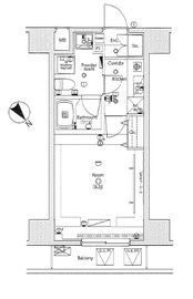 グランドコンシェルジュ麻布 8階 間取り図