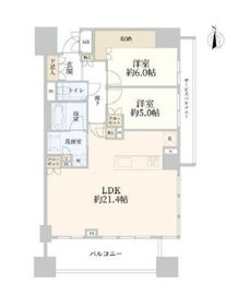 プレミスト北品川 13階 間取り図