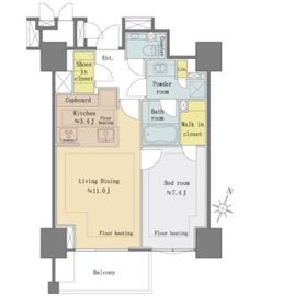 プレミスト六番町 3階 間取り図