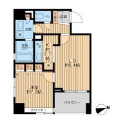 クリオ戸越銀座壱番館・弐番館 2-701 間取り図