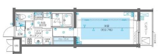 ZOOM広尾 4階 間取り図