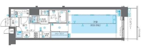 ZOOM広尾 2階 間取り図