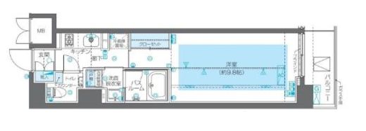 ZOOM広尾 2階 間取り図