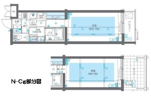 ZOOM広尾 1階 間取り図