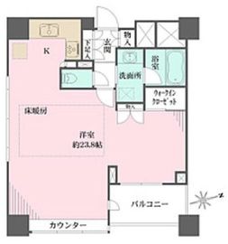 新宿山吹アインスタワー 3階 間取り図