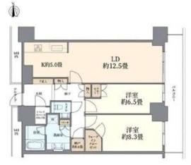 Wコンフォートタワーズ EAST 35階 間取り図