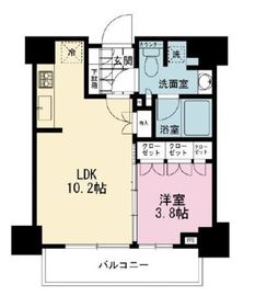 インプレストコア代官山 9階 間取り図