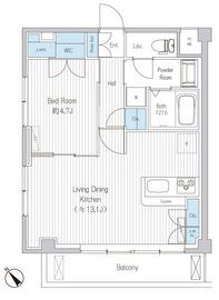 さくらクレール代々木公園 204 間取り図