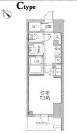 レジディア文京本郷3 503 間取り図