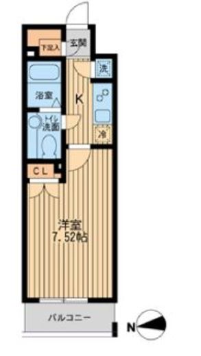 KDXレジデンス東新宿 1014 間取り図