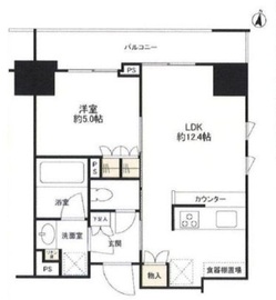 パークリュクス小石川 14階 間取り図