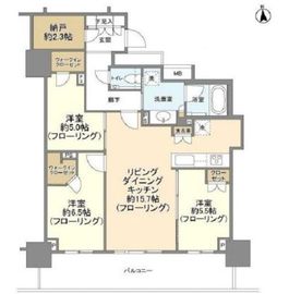 プラウドタワー木場公園 14階 間取り図