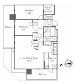 シティタワーズ東京ベイ 24階 間取り図