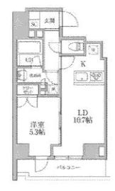 レジディア文京本郷3 901 間取り図