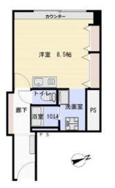 高輪ヒルズ 2階 間取り図