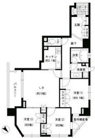 エスティメゾン巣鴨 207 間取り図