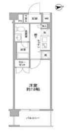 カルディア西馬込 602 間取り図