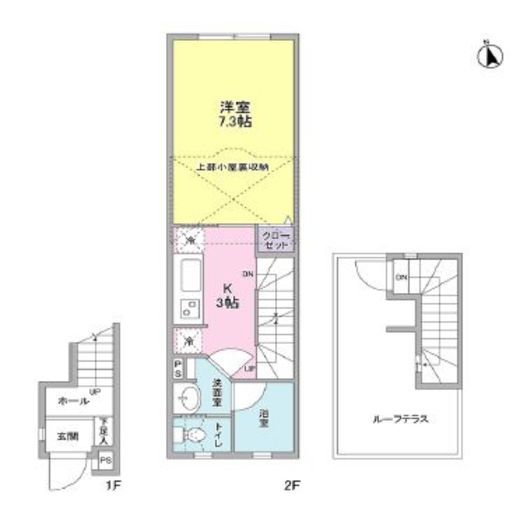 ストーリア等々力 106 間取り図