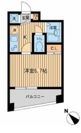 エスティメゾン千駄木 1402 間取り図