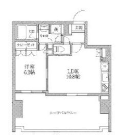 レジディア文京本郷3 1303 間取り図