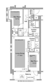 コンフォリア下落合 306 間取り図
