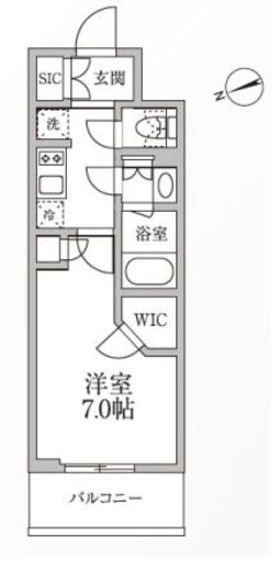 レジディア新御徒町2 710 間取り図