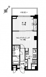 オープンレジデンシア築地 515 間取り図