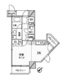 アーデンタワー新中野 401 間取り図