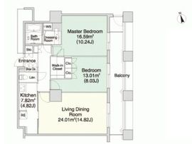 ラ・トゥール神楽坂 603 間取り図