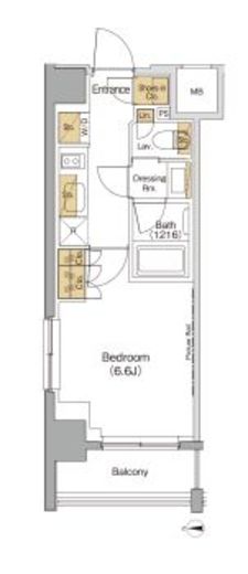 ザ・パークハビオ西大井 509 間取り図