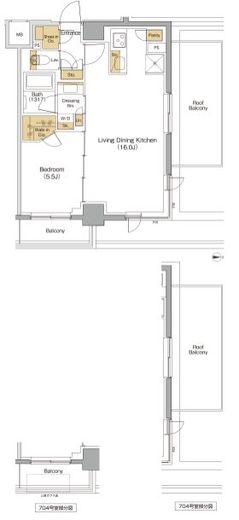 ザ・パークハビオ西大井 606 間取り図