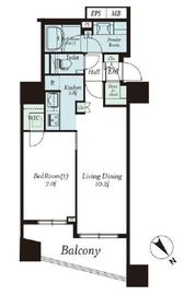 グランスイート南麻布 6階 間取り図