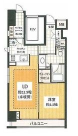 東日本橋デュープレックスポーション 12階 間取り図