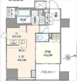 インプレストタワー芝浦エアレジデンス 2階 間取り図