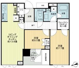 ザ・パークハウス西麻布レジデンス 2階 間取り図