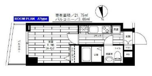 ステージグランデ高輪 7階 間取り図
