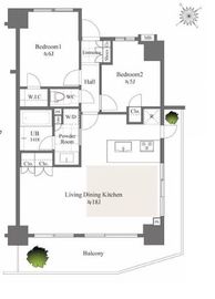 プレシス代々木公園 3階 間取り図