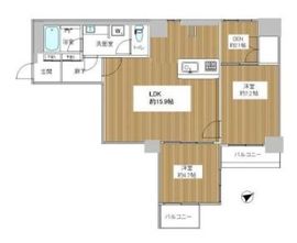 原宿ビューパレー 6階 間取り図