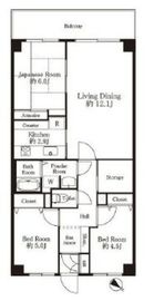 月島ホームズ 7階 間取り図