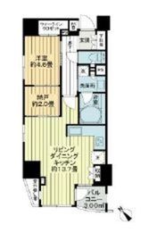 イクシア文京千駄木 10階 間取り図