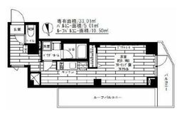 ステージグランデ神楽坂 8階 間取り図