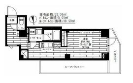 ステージグランデ神楽坂 8階 間取り図