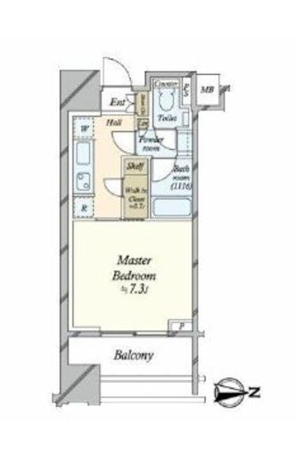 パークコート南麻布 3階 間取り図