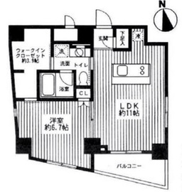 プレイアデ銀座エスト 1201 間取り図