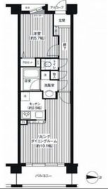 アボリアスコート笹塚 E208 間取り図