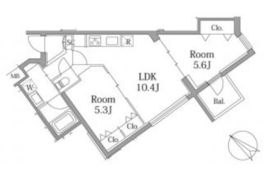 プラティーク大森山王 302 間取り図