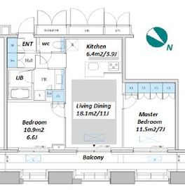 Dマークス西新宿タワー 20階 間取り図