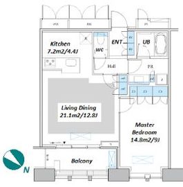 Dマークス西新宿タワー 25階 間取り図