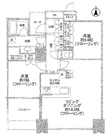 ワールドシティタワーズ キャピタルタワー 14階 間取り図