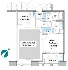 Dマークス西新宿タワー 21階 間取り図